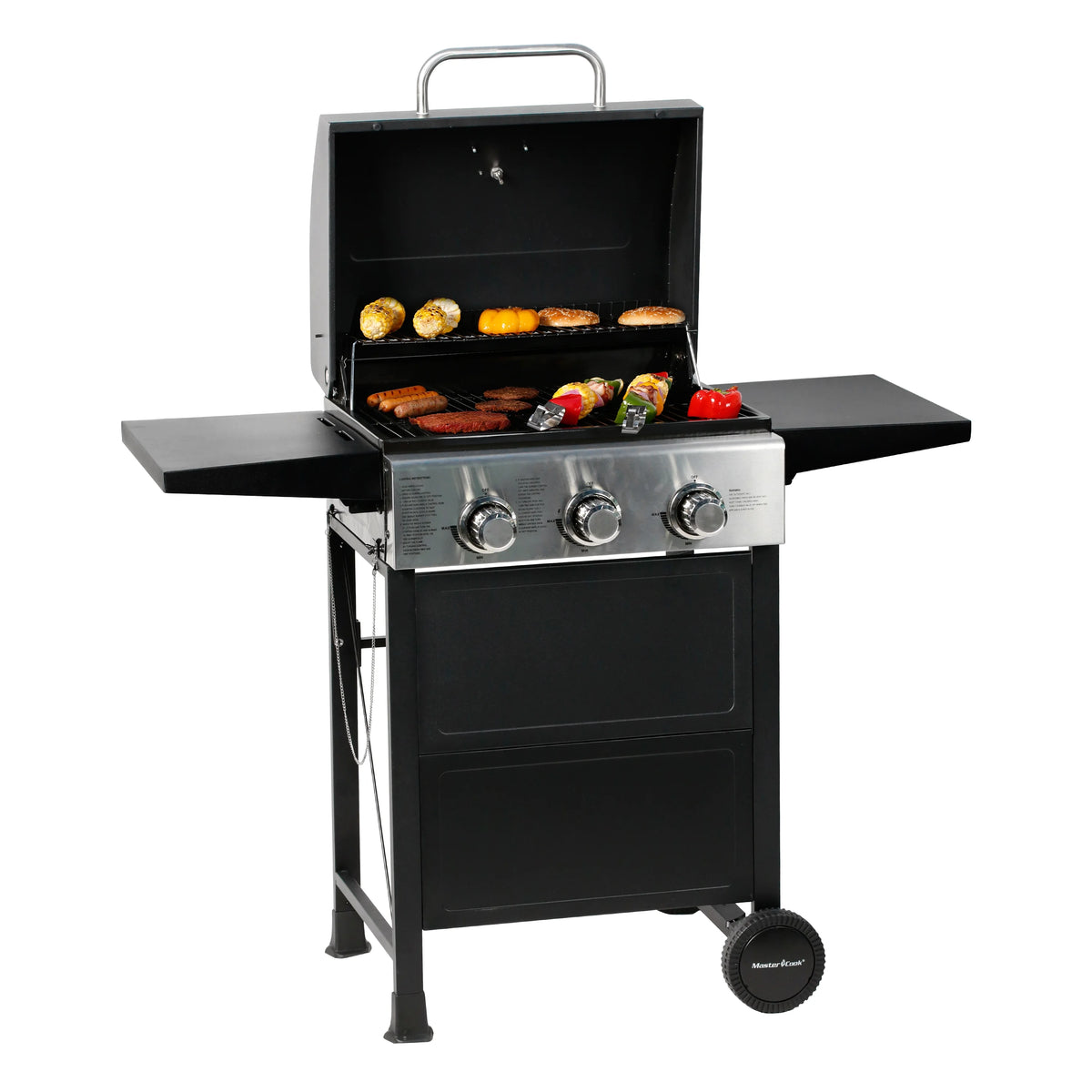 3 Burner Stainless Steel Propane Gas Grill P9466