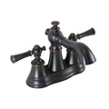 2-Handle Centerset Bathroom Faucet with Pop-Up Drain in Oil-Rubbed Bronze W4496