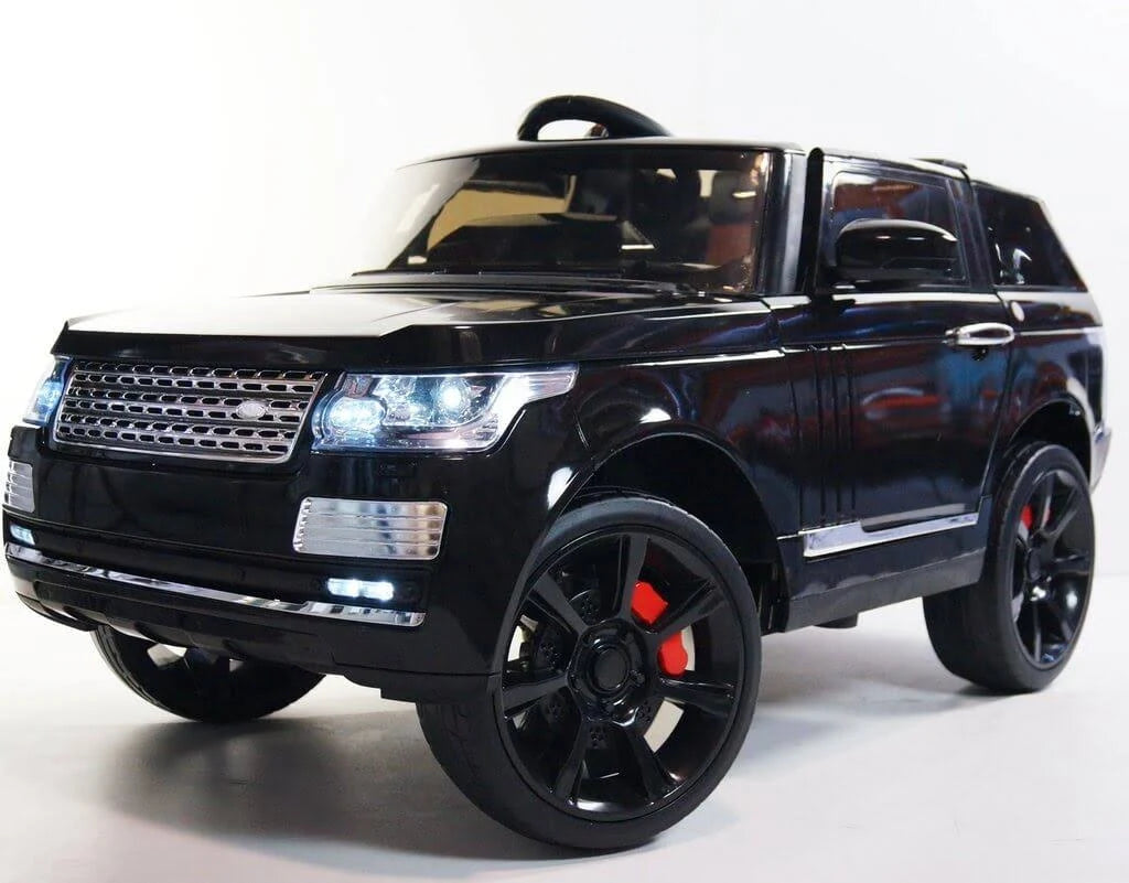 12V Kids Ride-On Car Two-Seater Black Y528532