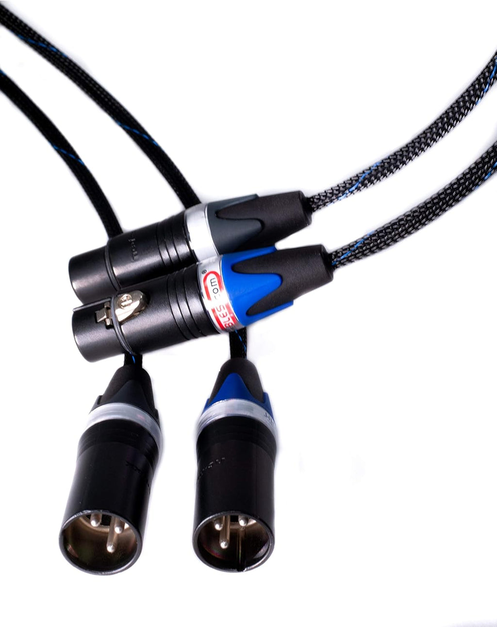 Balanced XLR Cables - Stereo Pair (2 Cables) - Silver/Copper Hybrid - 1.5 Feet R66694