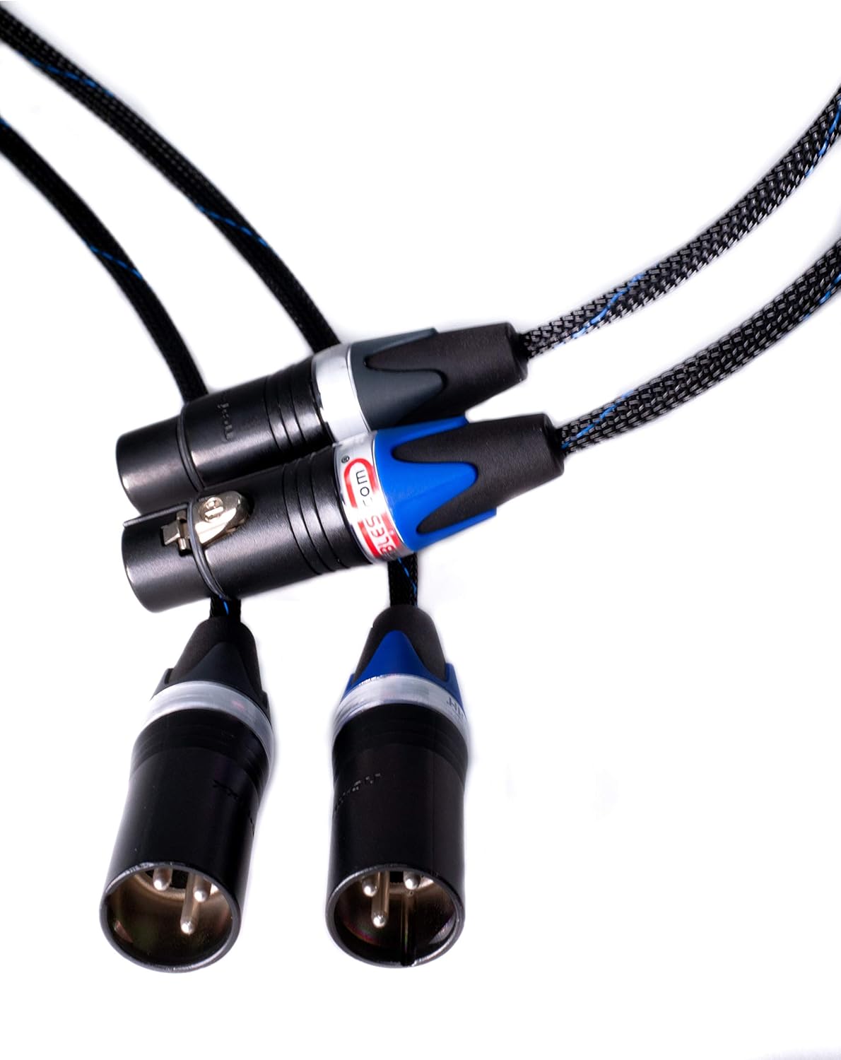 Balanced XLR Cables - Stereo Pair (2 Cables) - Silver/Copper Hybrid - 1.5 Feet R66694