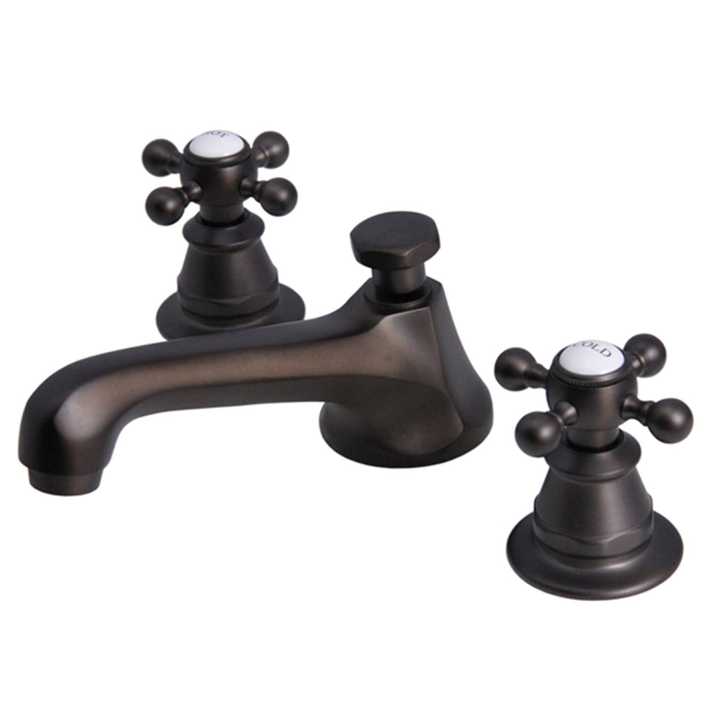 Bronze Widespread Lavatory Faucet with Pop-Up Drain A4425