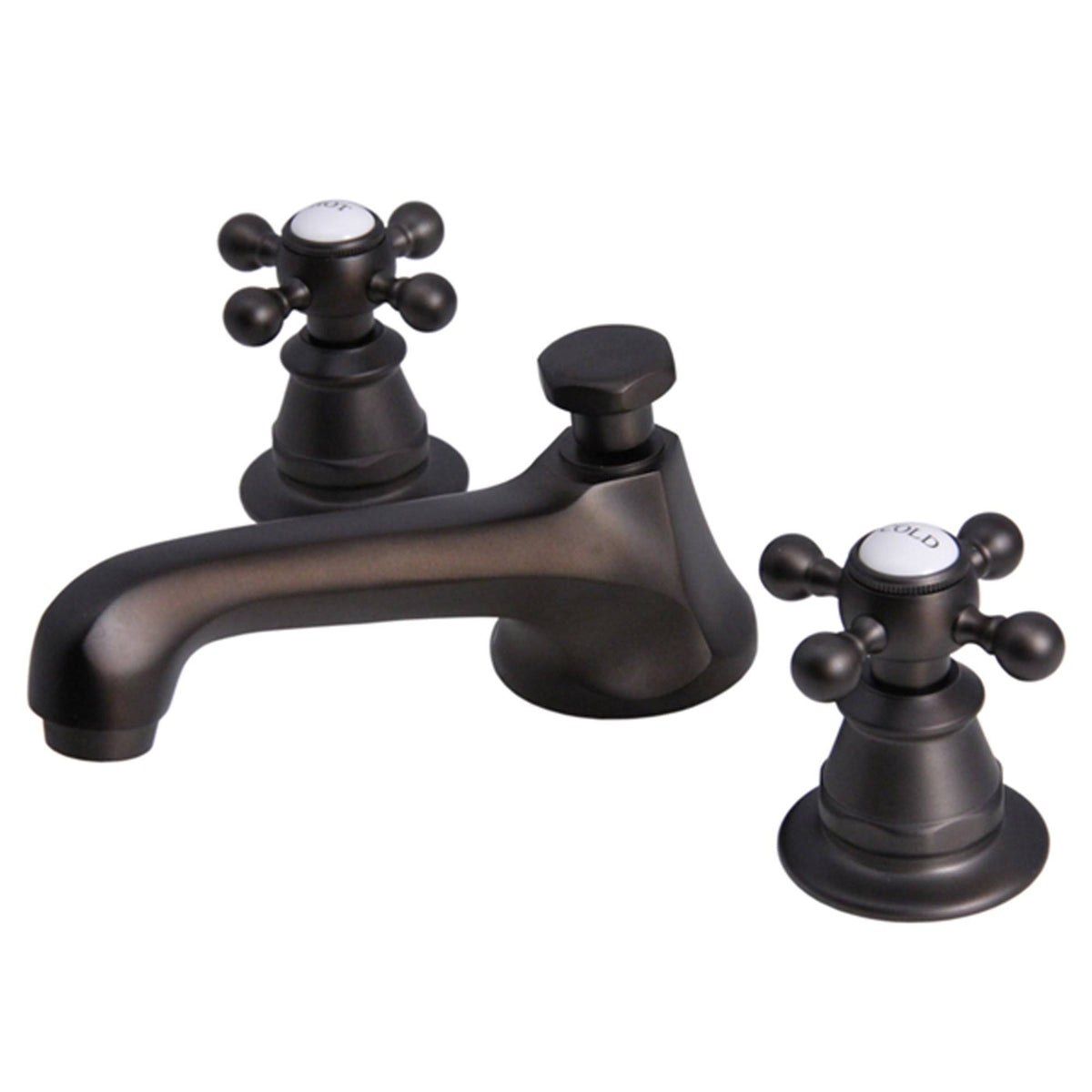 Bronze Widespread Lavatory Faucet with Pop-Up Drain A4425