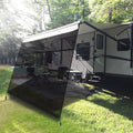 RV Awning Shade Screen with Zipper 10' x 9' Black Mesh S868394