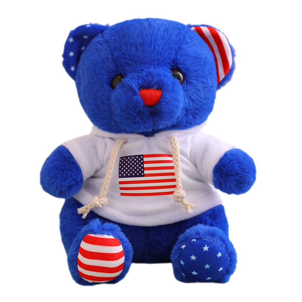 Patriotic Bear Plush Toy 10inch Teddy Bear Stuffed Animal D652