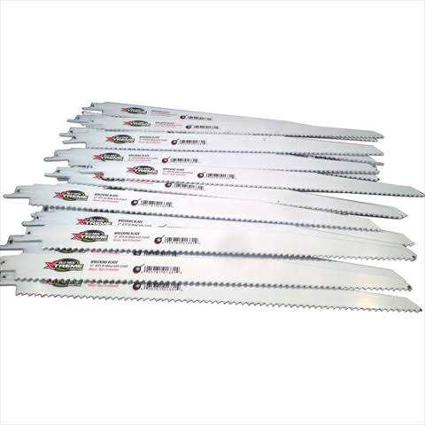 20 Pack 12 in. 6 TPI Bi-Metal Demolition Reciprocating Saw Blade C343