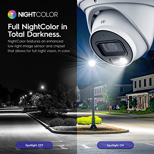 4K PoE Security Outdoor Turret Camera with Built-in Microphone N72446