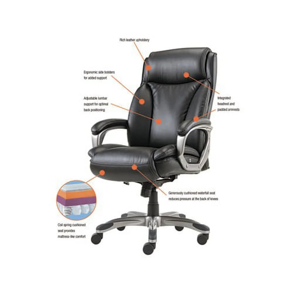Black High-Back Leather Chair G871852