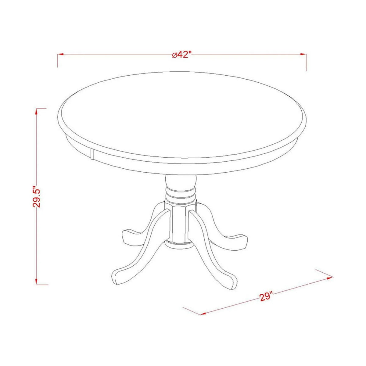 Modern Dining Room Table with Linen White Top and Pedestal Legs F9045