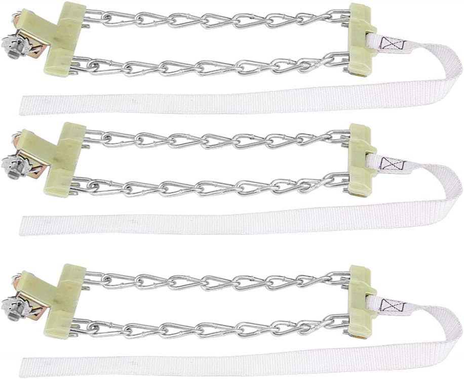 Tire Anti-skid Steel Snow Chain, Pack of 2, Medium M421197