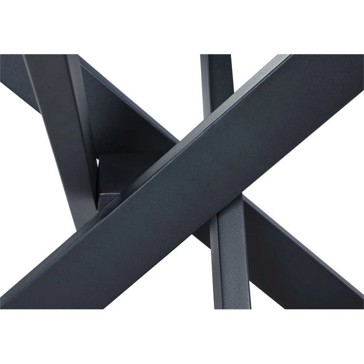 48" Round Steel and Glass Dining Table G372