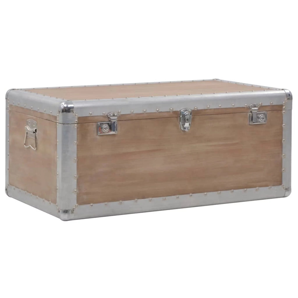 Wooden Fir Storage Chest Trunk Y7660