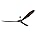 Matte Black 52 Outdoor Ceiling Fan with Remote Control U476