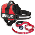 Service Dog Vest with Straps & Leash Set Q596