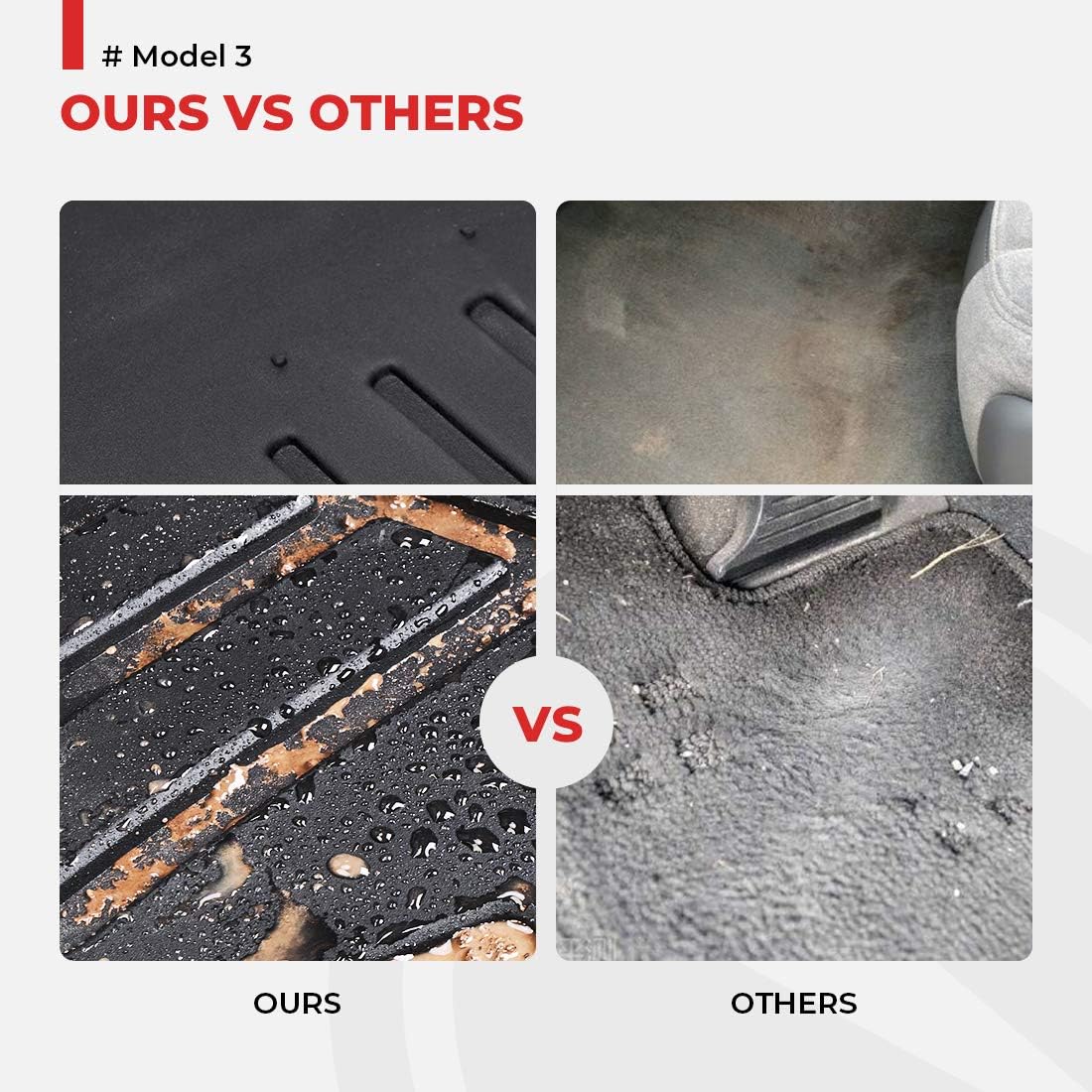 All-Weather 3D Full Cover Waterproof TPE Floor Mats C347