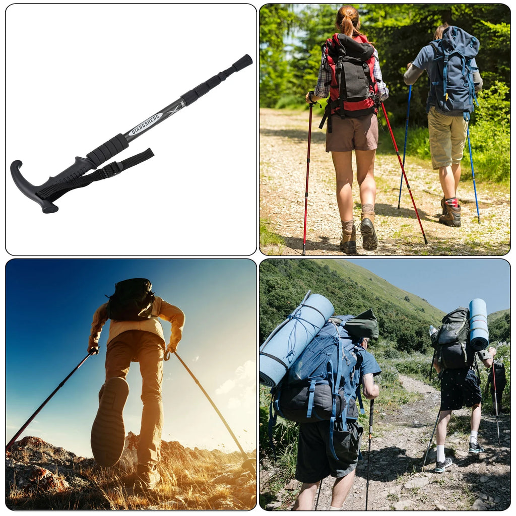 Black Collapsible Trekking Pole 43 Inch D638116