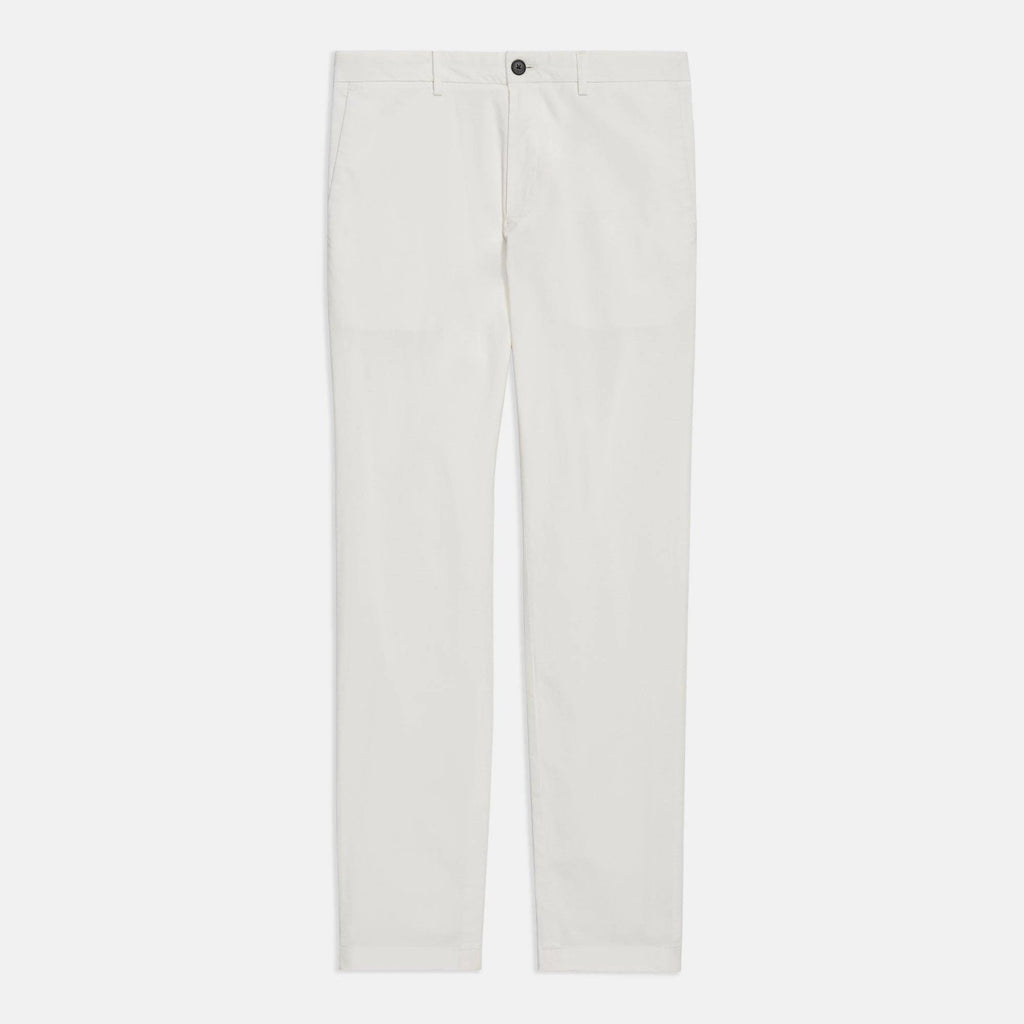 White Organic Cotton Pants F5248