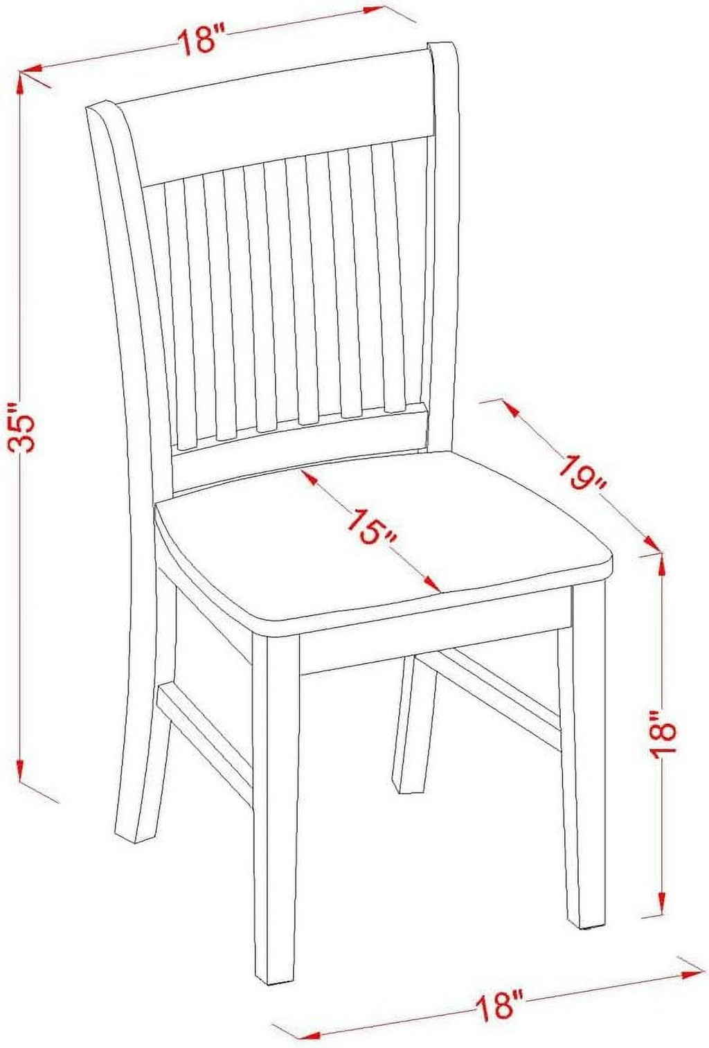 5 Piece Wooden Dining Table and 4 Chairs Q3943