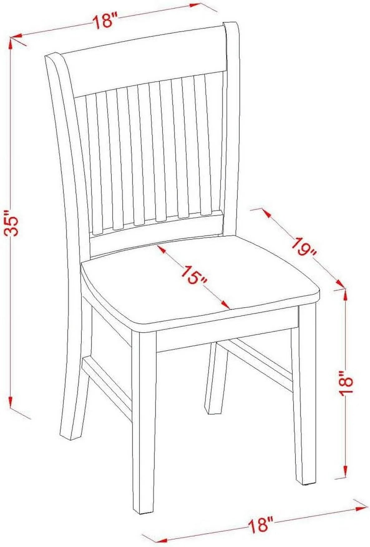 5 Piece Wooden Dining Table and 4 Chairs Q3943