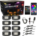 8 Pods RGB LED Rock Lights with Remote Control D303