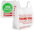 Thank You Plastic Bags 350 Count White O4355