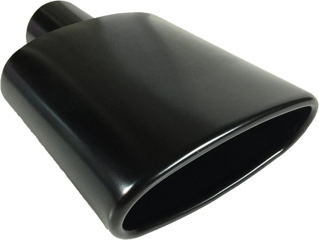 Black Powder Coated Stainless Steel Exhaust Tip Pack of 2 L50123