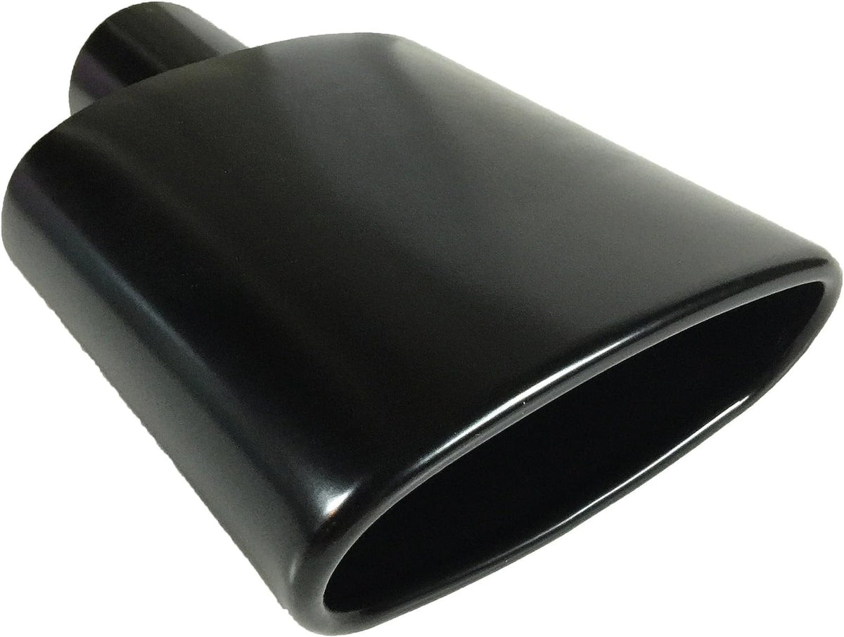 Black Powder Coated Stainless Steel Exhaust Tip Pack of 2 L50123