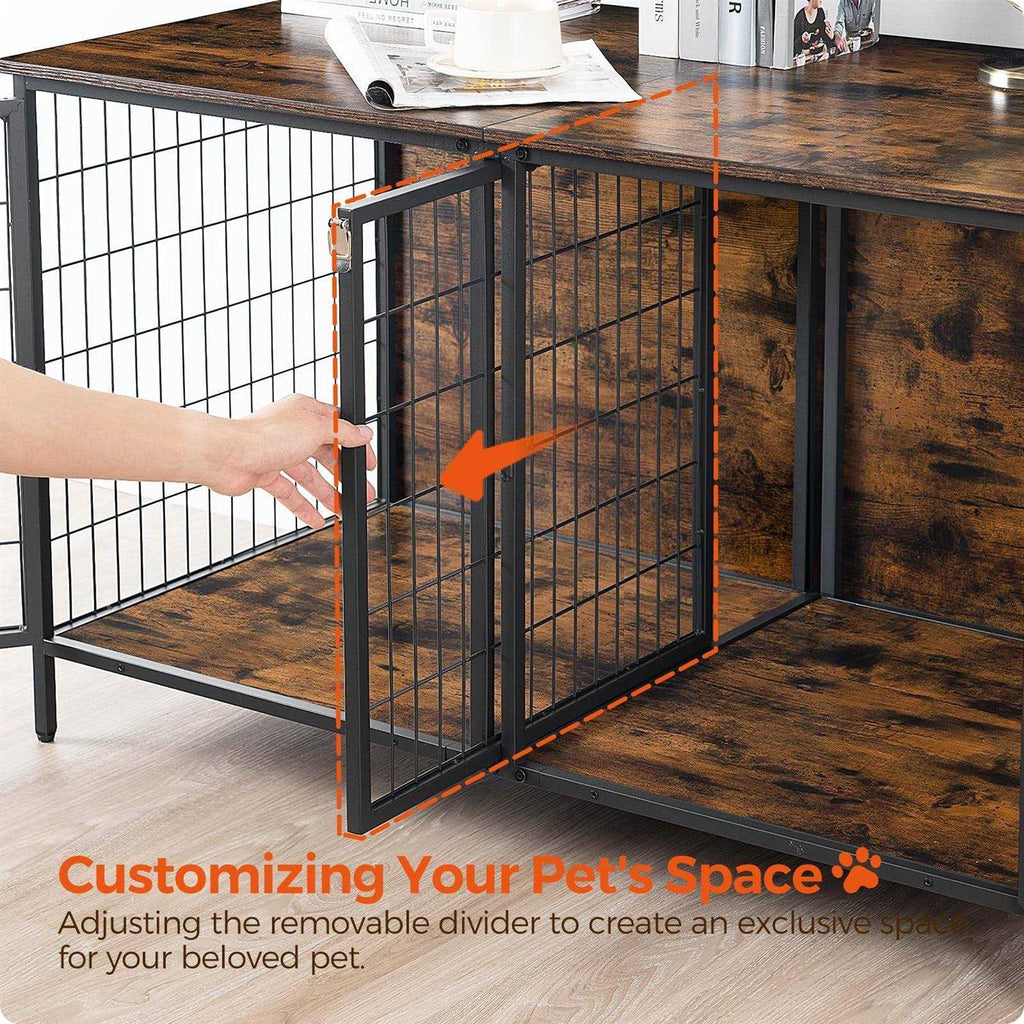 Dog Crate Furniture with Removable Divider O1607