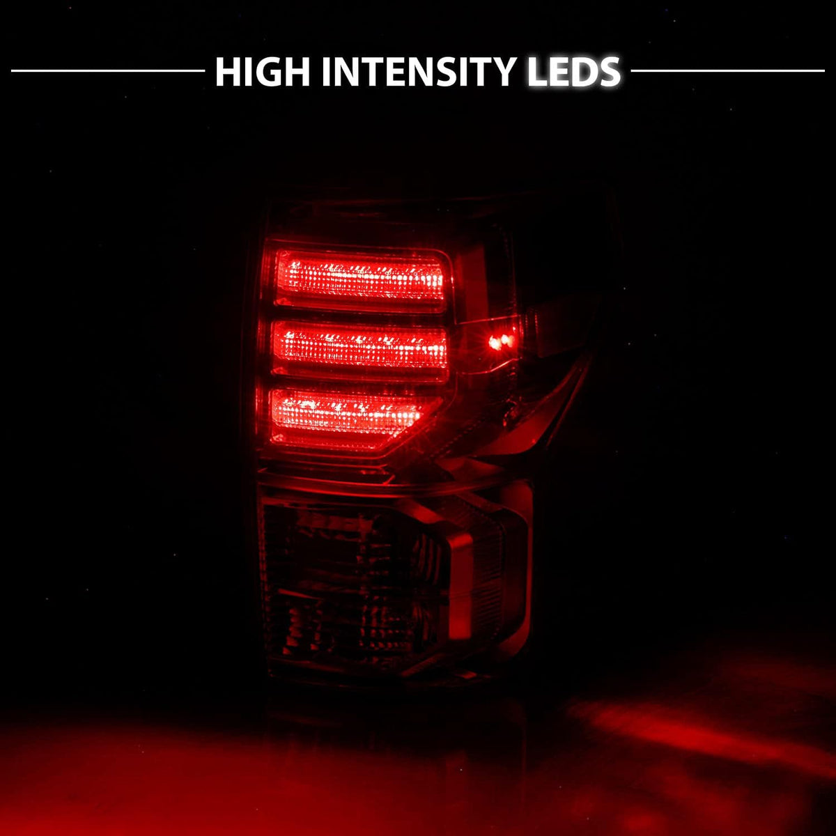 Clear Red LED Brake Tail Lights Bulb Included Set C53246