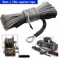 Gray Synthetic Winch Line Rope with Sheath M687426
