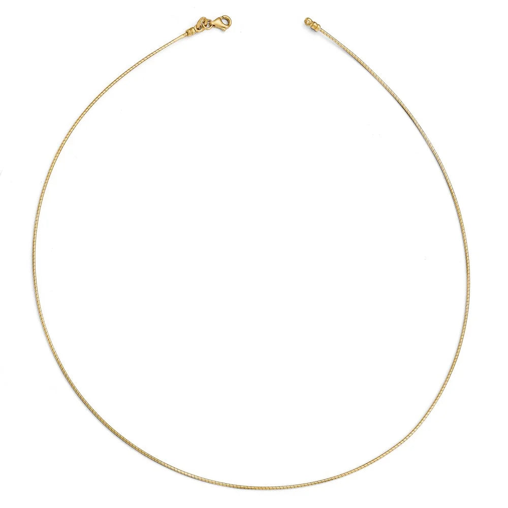 14kt Yellow Gold Omega Necklace H33318