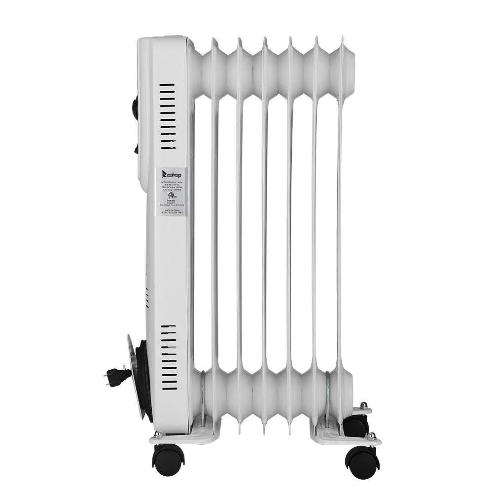 White Oil Filled Electric Radiator Heater T685711