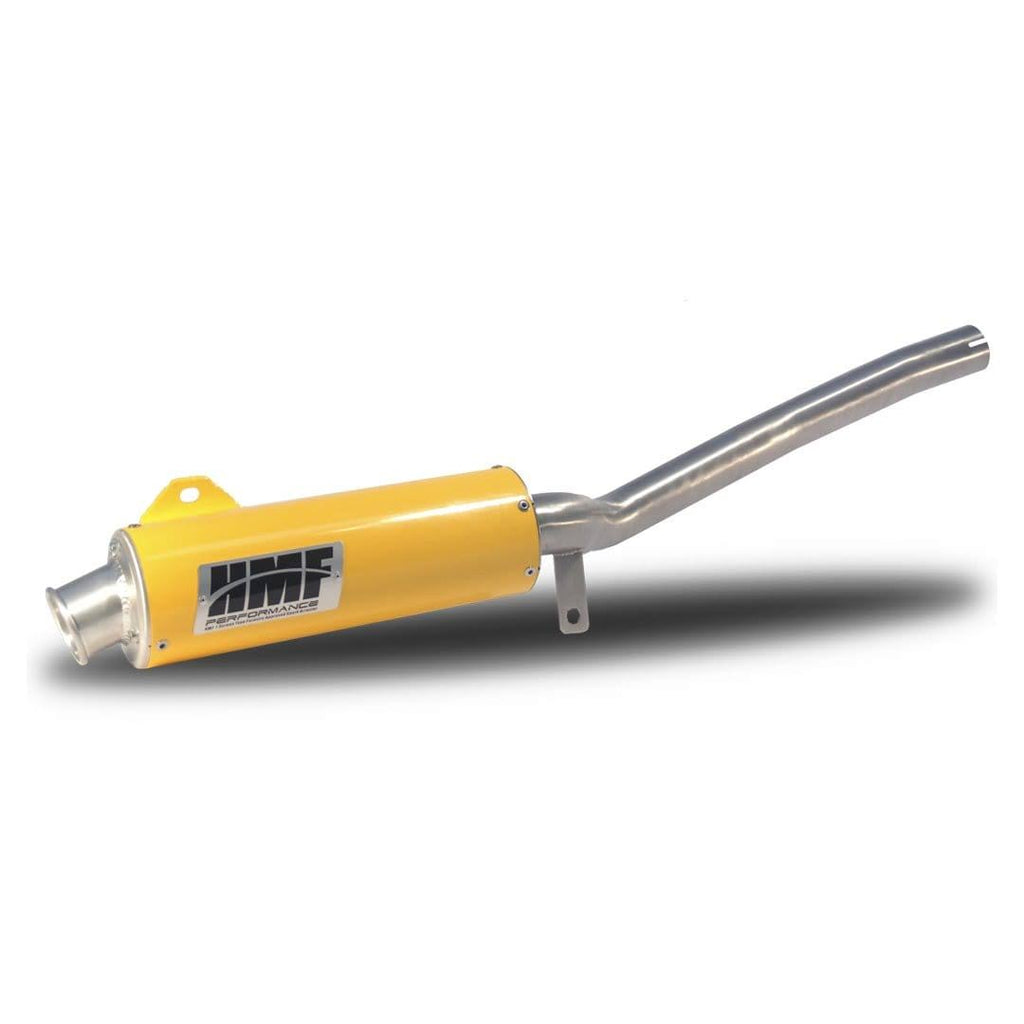 Brushed Slip on Exhaust with Turn-Down-Black End Cap B9443