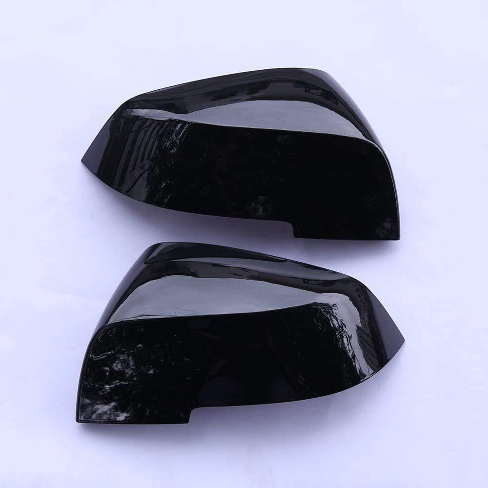 Car Outside Door Mirror Cap Gloss Black ABS Z644023
