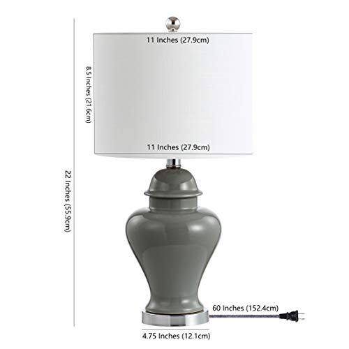 Set of 2 White Ceramic Table Lamps P74834