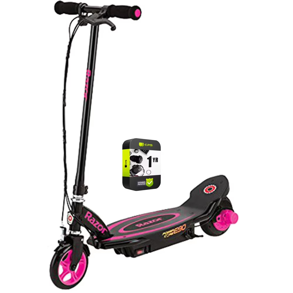 Pink Electric Scooter Bundle with 1 Year Extended Protection Plan L922