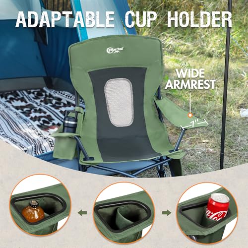 Folding Camping Rocking Chair with Cup Holder and Carry Bag X5124