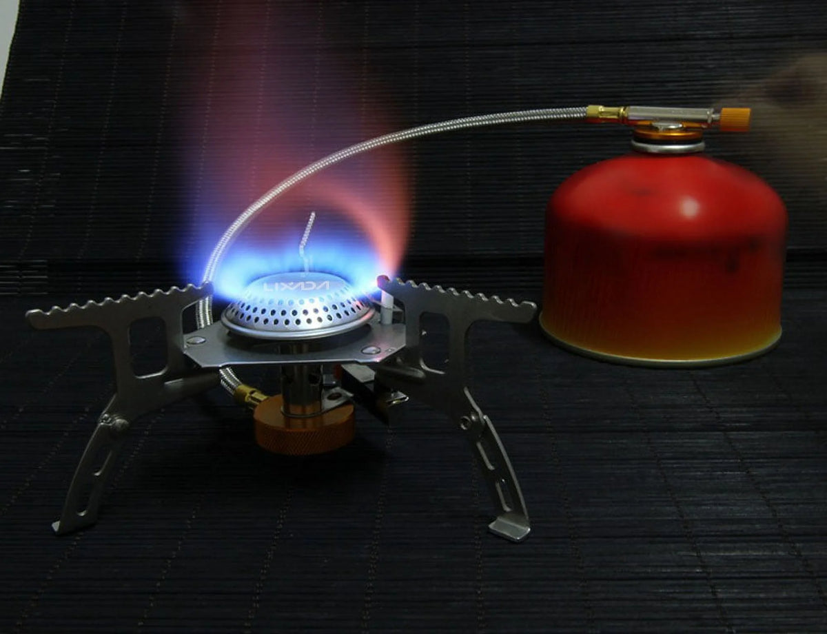 Camping Foldable Gas Set with Gas Conversion Head Adapter F50729