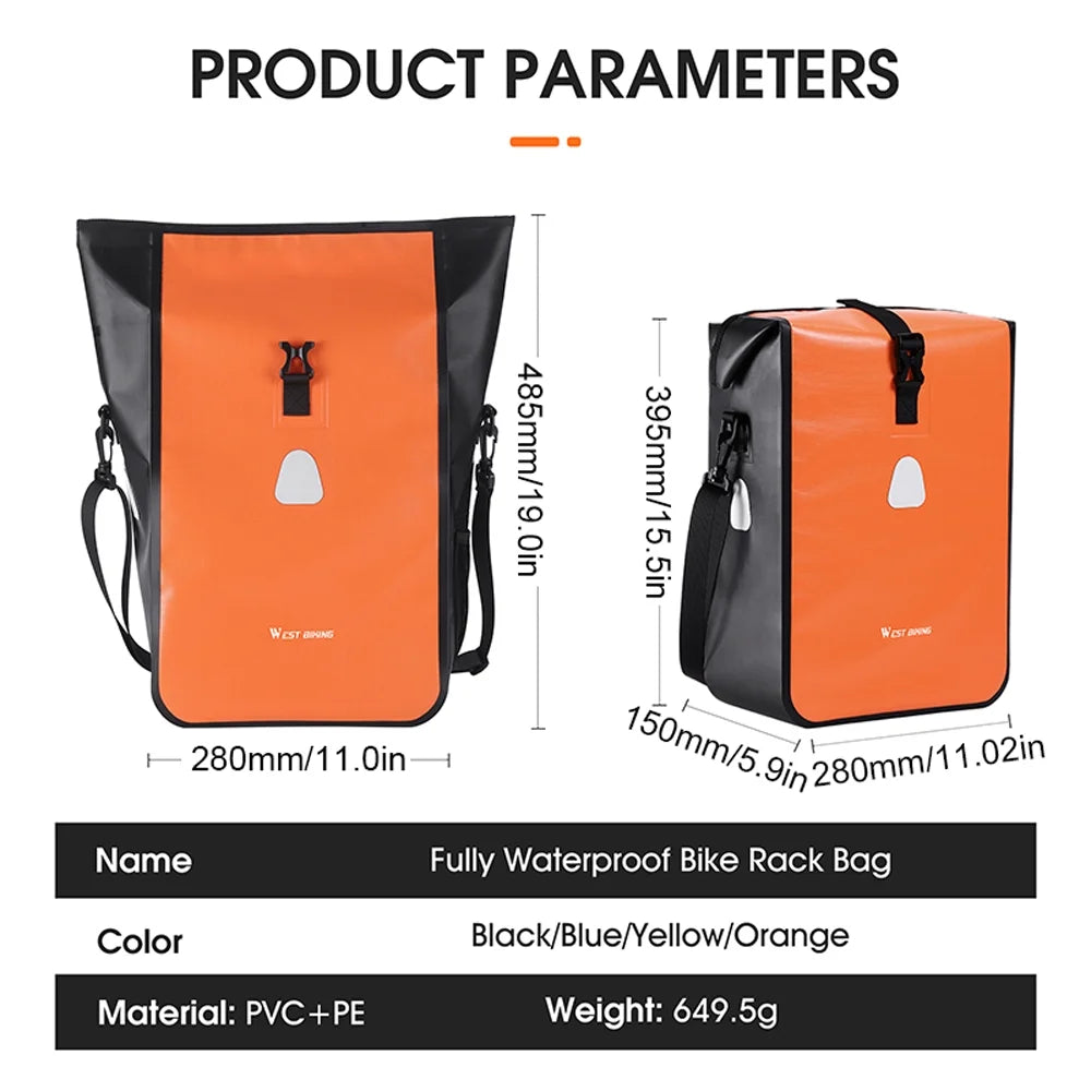 Large Capacity Bike Rear Rack Trunk Bag S49420