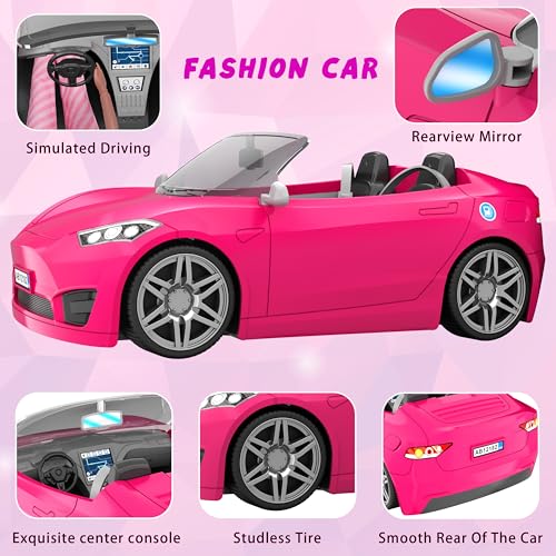 91 Pcs Doll Convertible Car Set X830