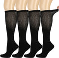 No-Binding Knee High Socks 4 Packs X48032