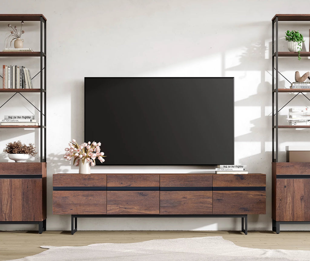 Brown TV Stand with Drawers M2838