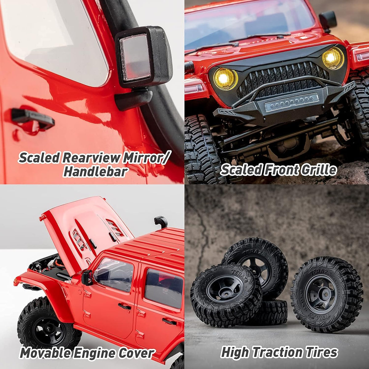 1/18 Scale RC Crawler Off Road Truck with Battery Charger V401