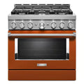 5.1 cu. ft. Smart Gas Range with Self-Cleaning and True Convection in Scorched Orange S88948