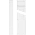 Flat Panel PVC Pilaster with Decorative Capital & Base (Pair) F635