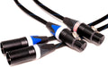 Balanced XLR Cables - Stereo Pair (2 Cables) - Silver/Copper Hybrid - 1.5 Feet R66694