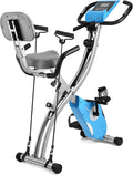 Folding Exercise Bike with Arm Resistance Bands & Backrest D662032