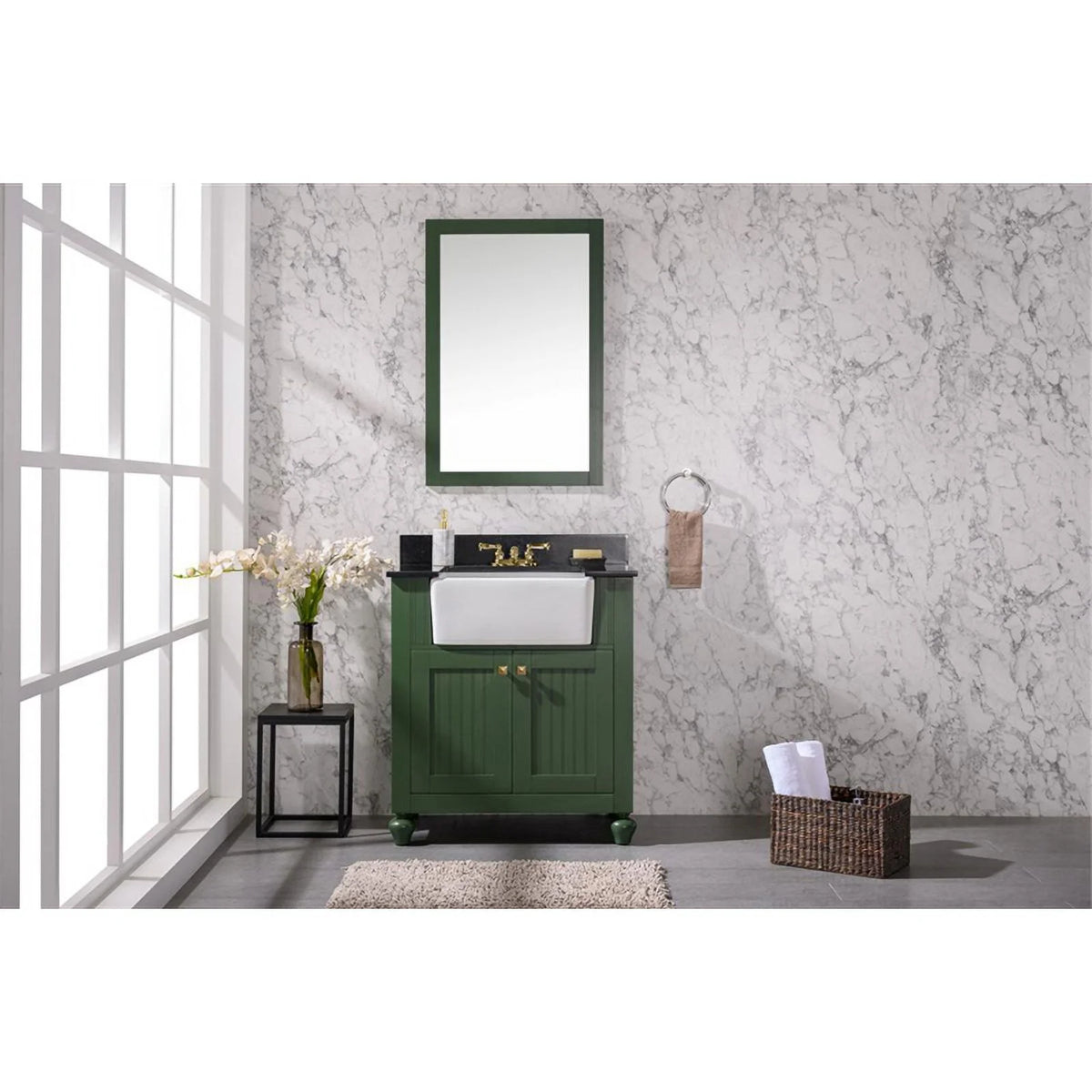 31" MDF Veneer Wood Sink Vanity R939689