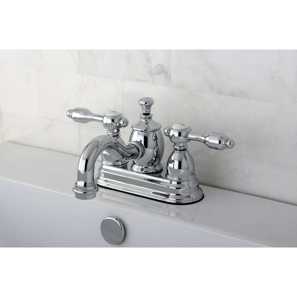 Chrome Centerset Lavatory Faucet with Pop-Up R681