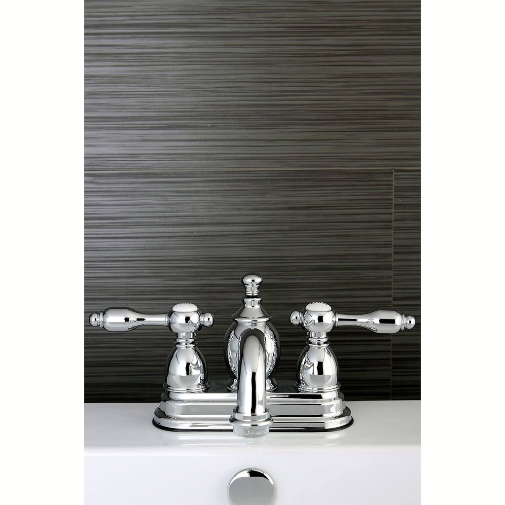 Chrome Centerset Lavatory Faucet with Pop-Up R681
